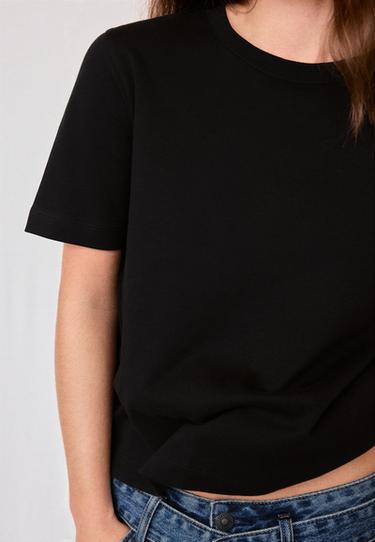 B01 Heavy weight regular fit basic T-shirt — Black 4