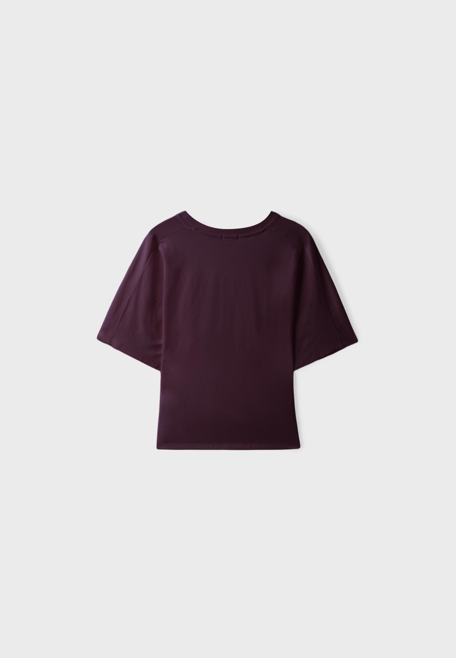 B08 Cap sleeve T-shirt — Dark purple