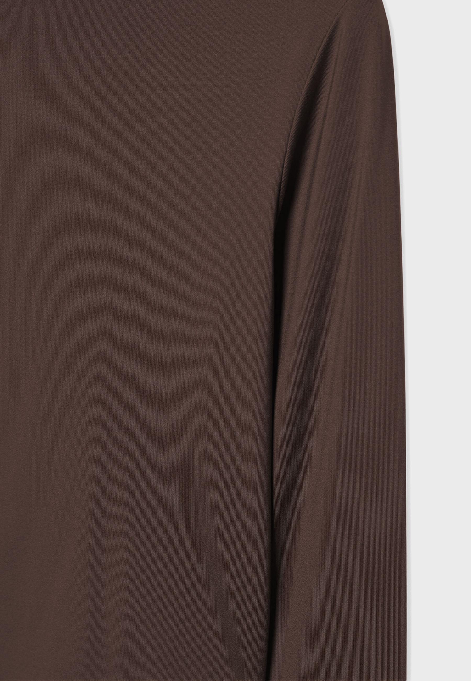 Long sleeve polyamide T-shirt — Brown