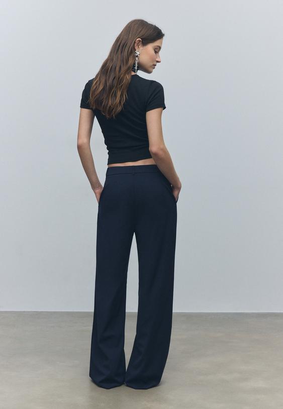 wide leg formal wear trousers