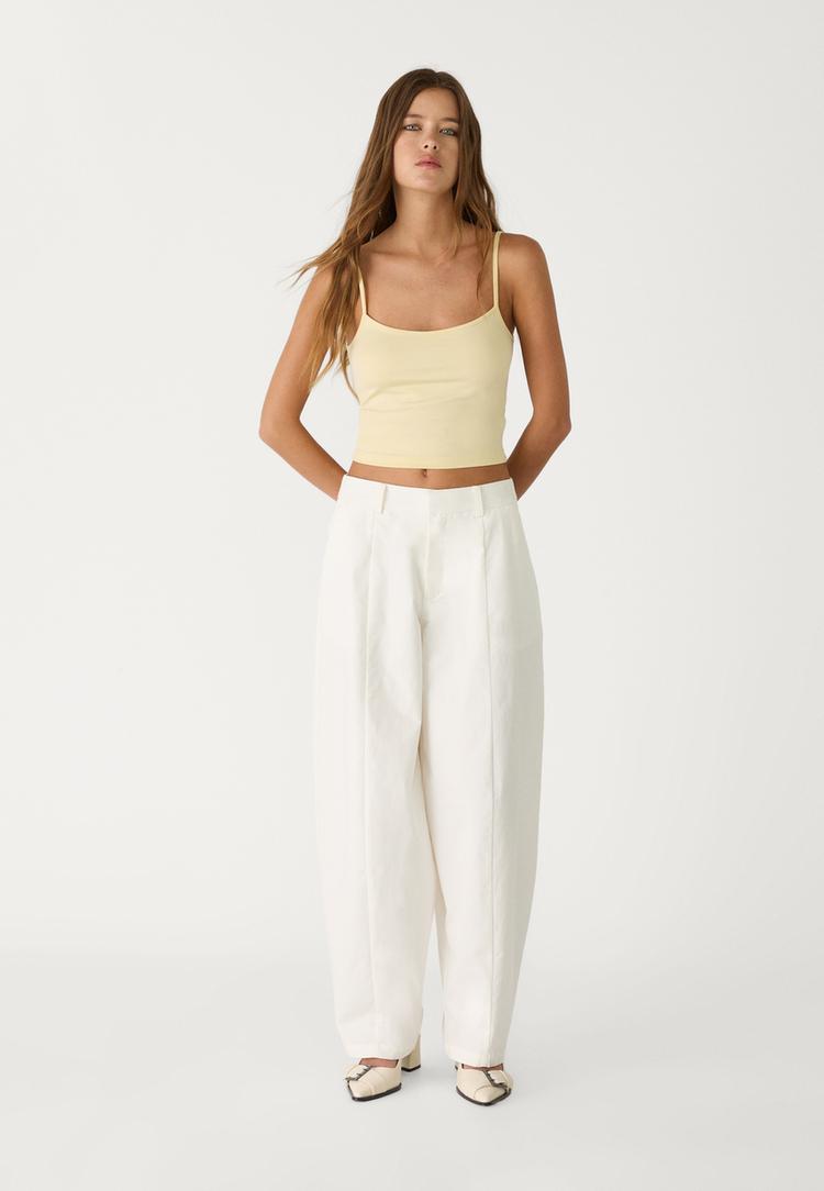 pantalon popelin balloon