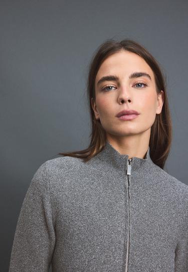 Peplum knit sweater — Dark grey 4