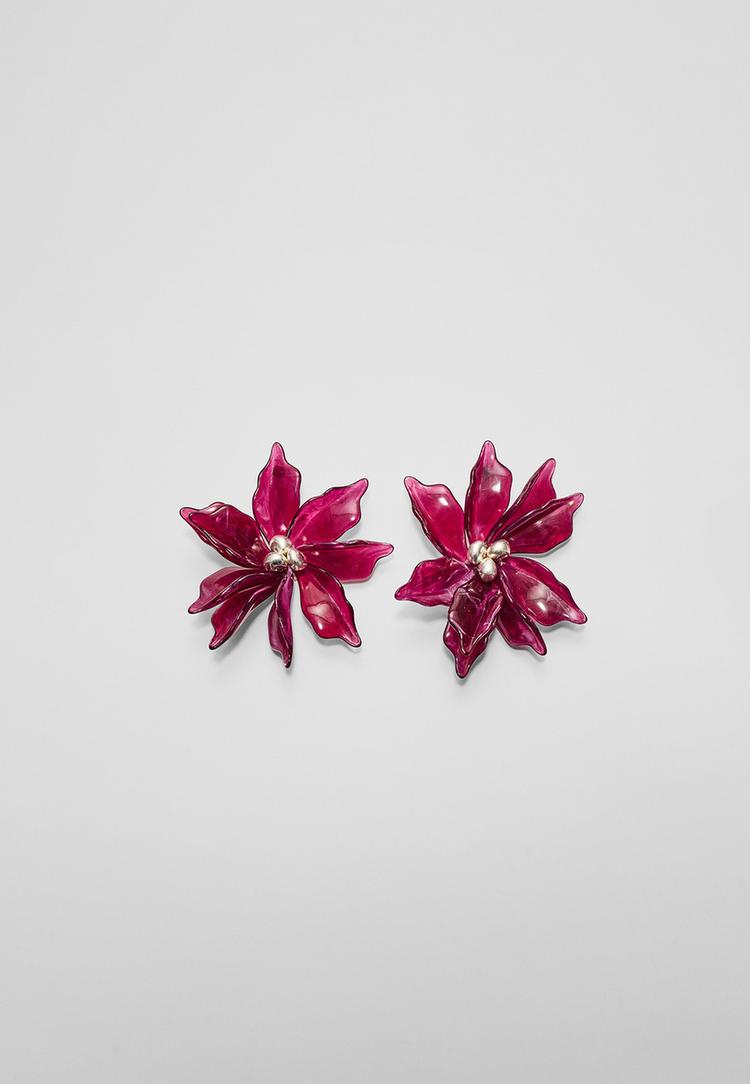 pendiente maxi flor