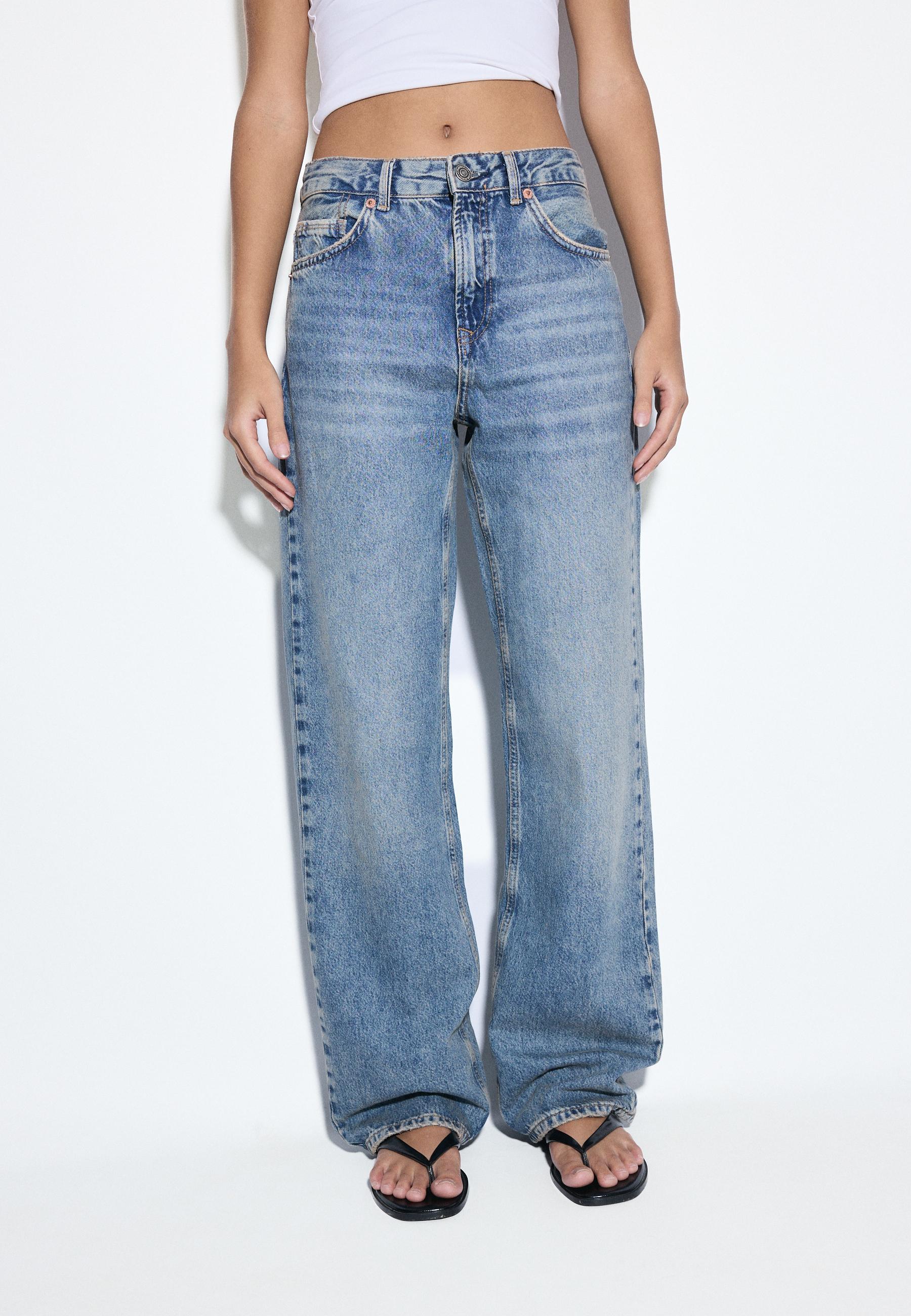 D92 straight fit geniş paça jean - Görsel 5