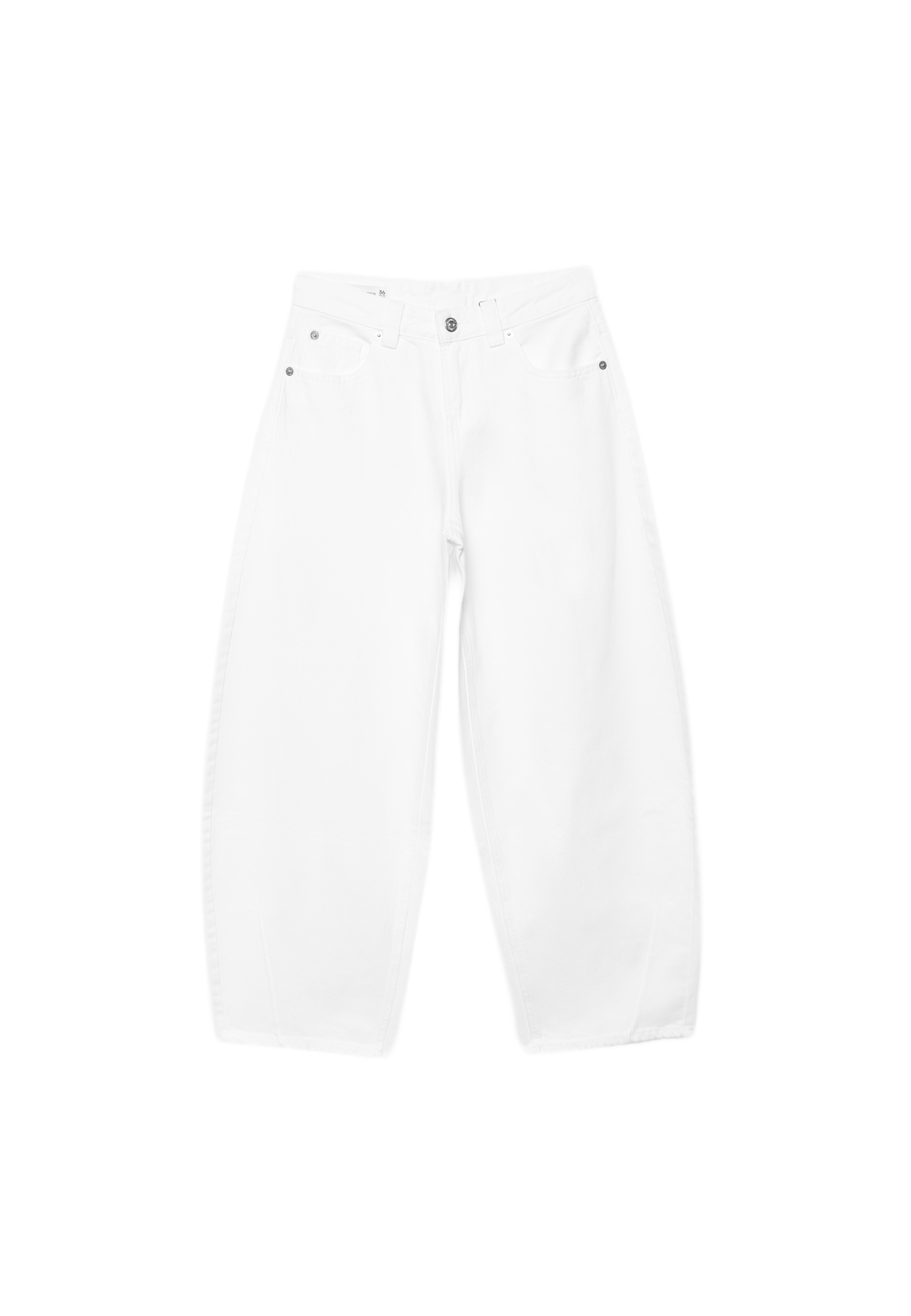 D80 Barrel fit jeans — White