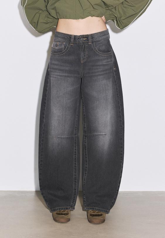 jeans barrel tiro bajo