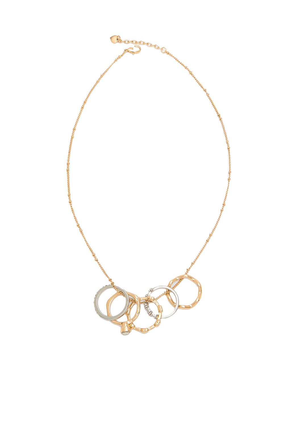 Collier chaîne avec anneaux