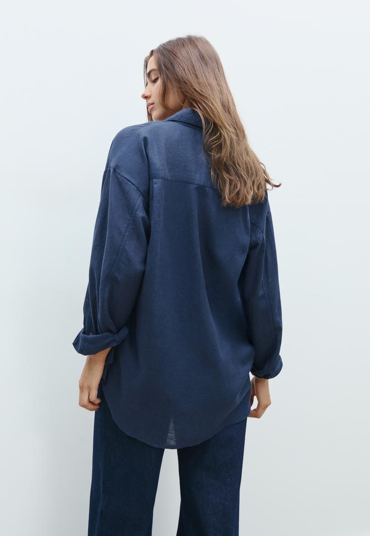 linen blend shirt