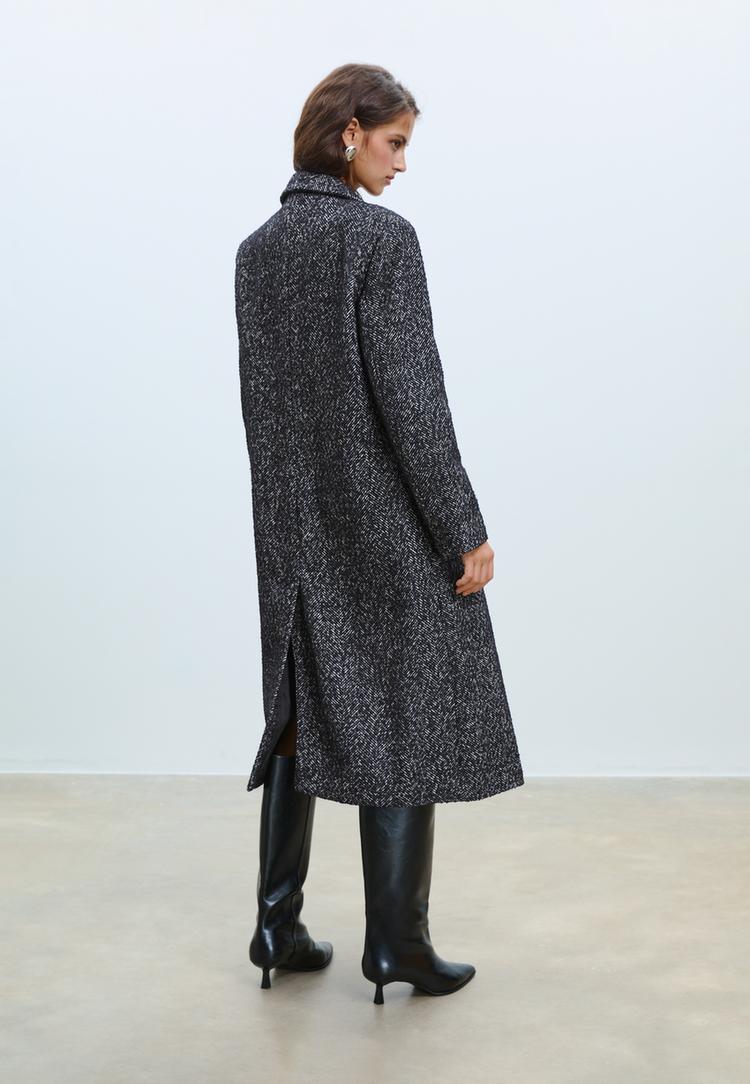 oversize herringbone coat