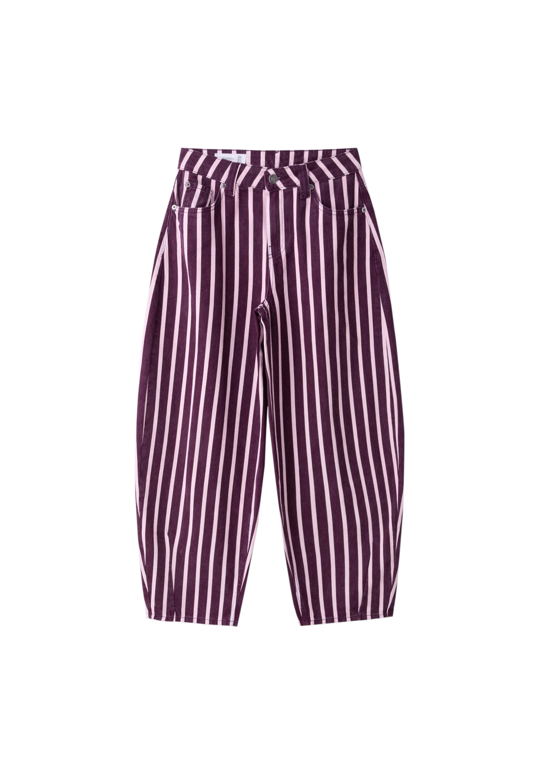 D80 barrel jeans — Purple