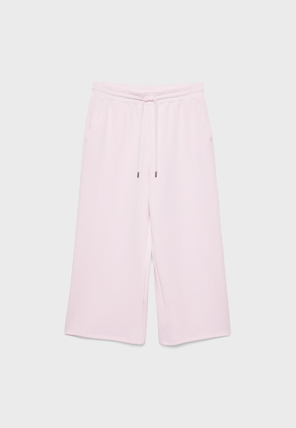 Pantalón culotte fluido tacto suave