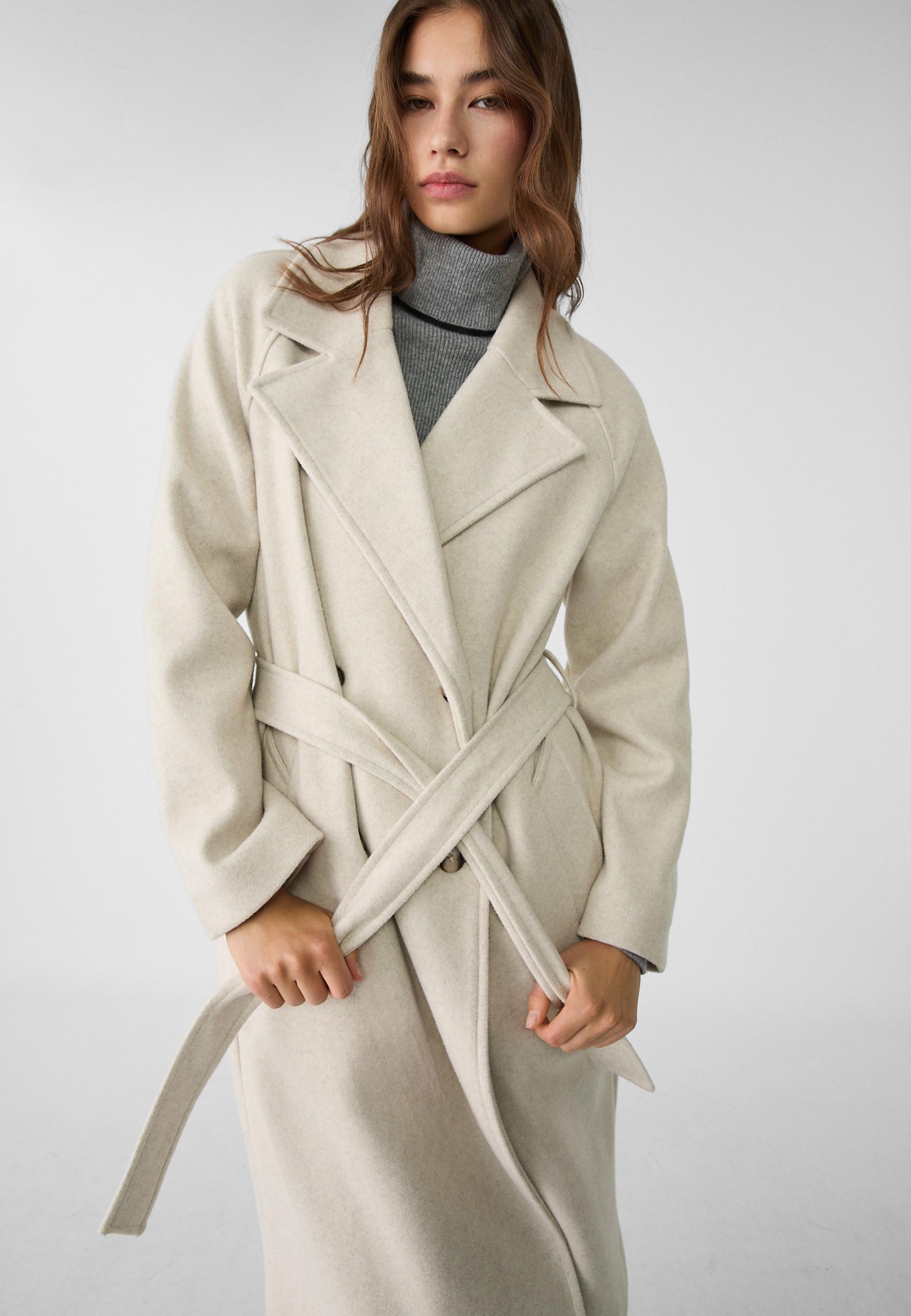 Soft-touch trench coat - Women's fashion | Stradivarius