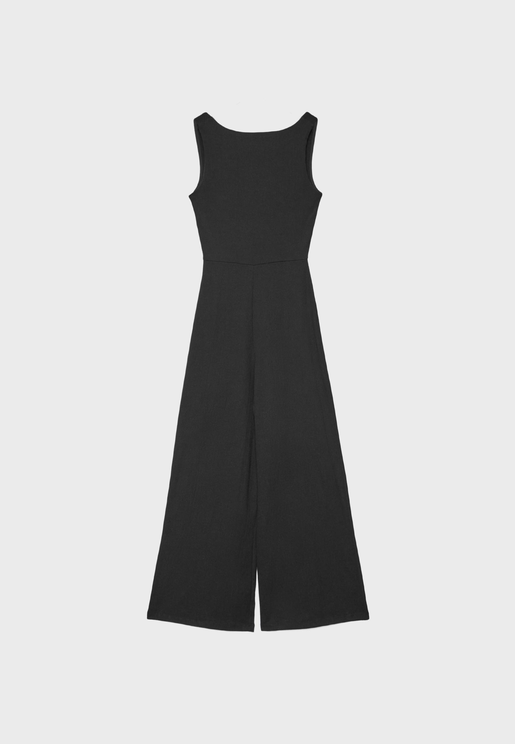 Sleeveless jumpsuit — Black