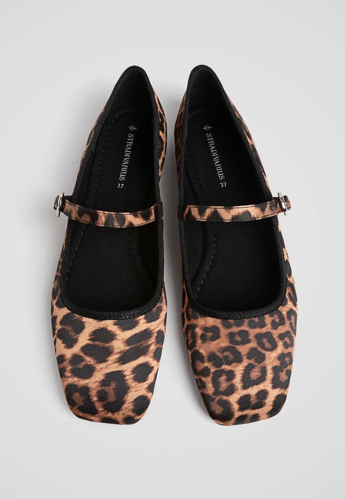 Leopardo Manoletinas Tallas Grandes Animal Print Bailarinas Mujer