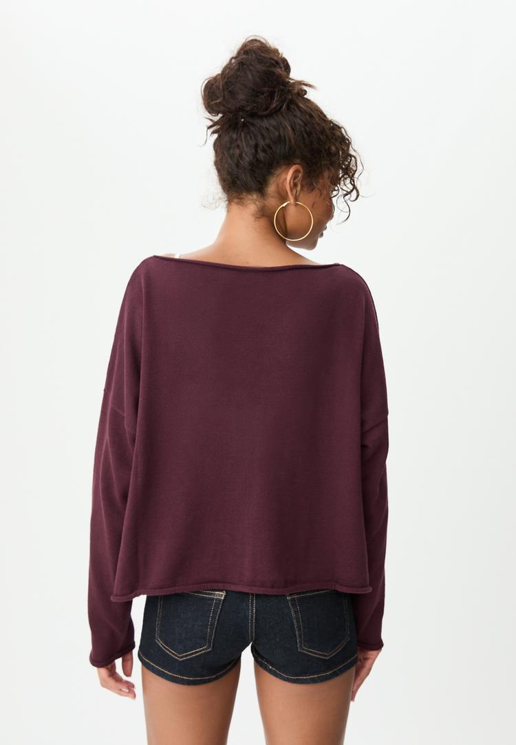 jersey crop decote barco