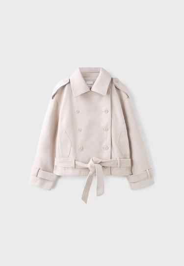 Oversize soft-touch trench coat — Ecru 7