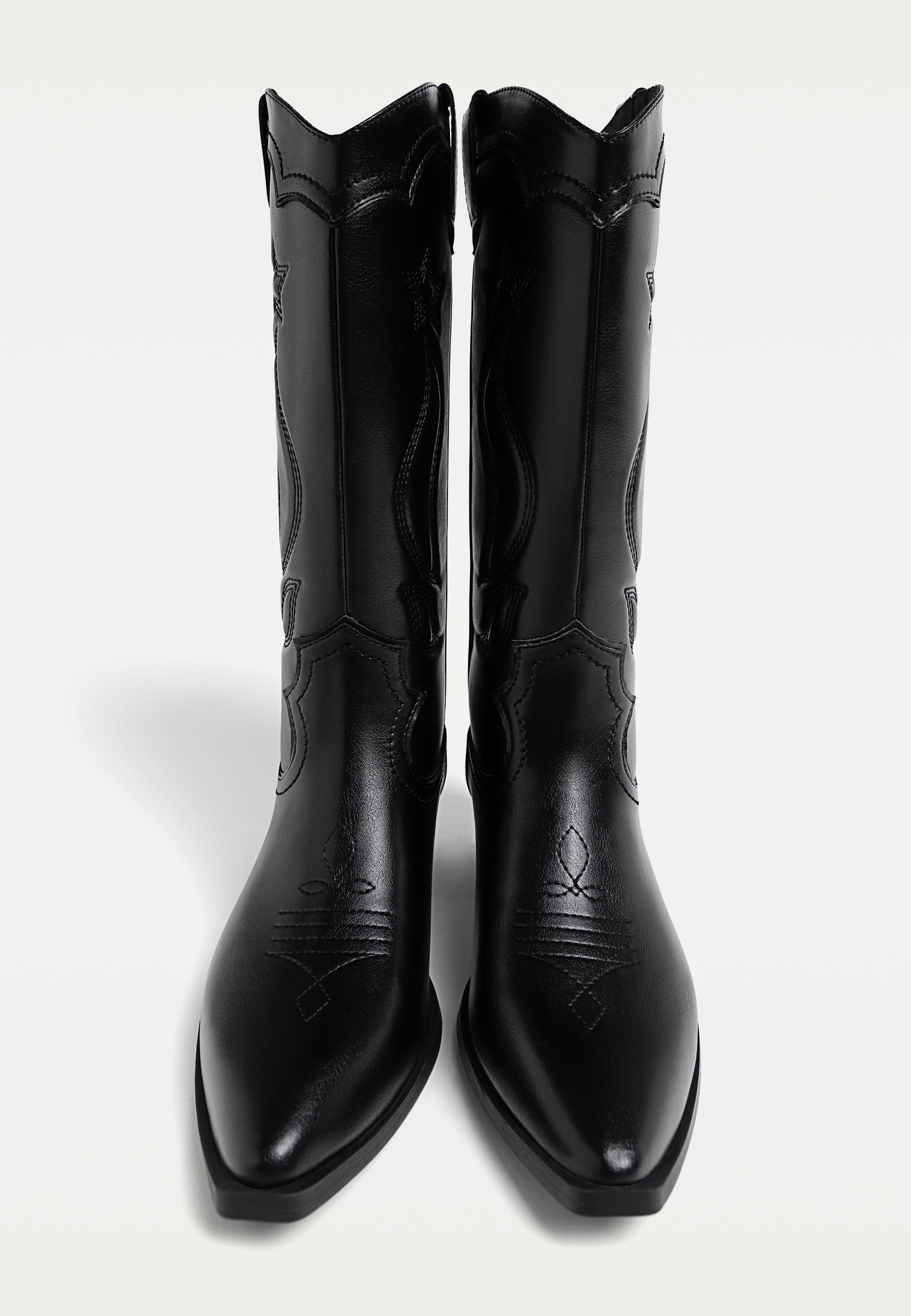 Heeled cowboy boots - Women's fashion | Stradivarius United