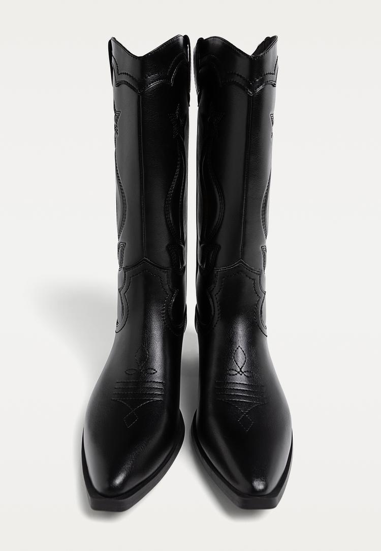 botas cowboy tacon