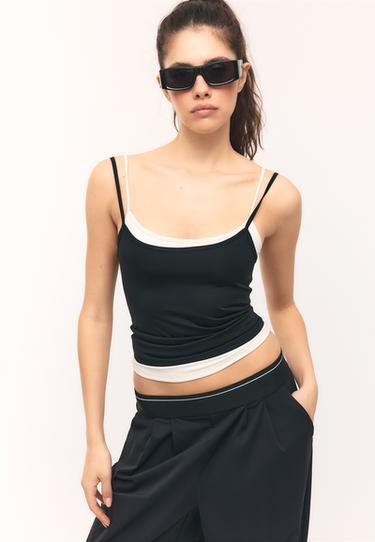 Basic strappy top — Ecru 3