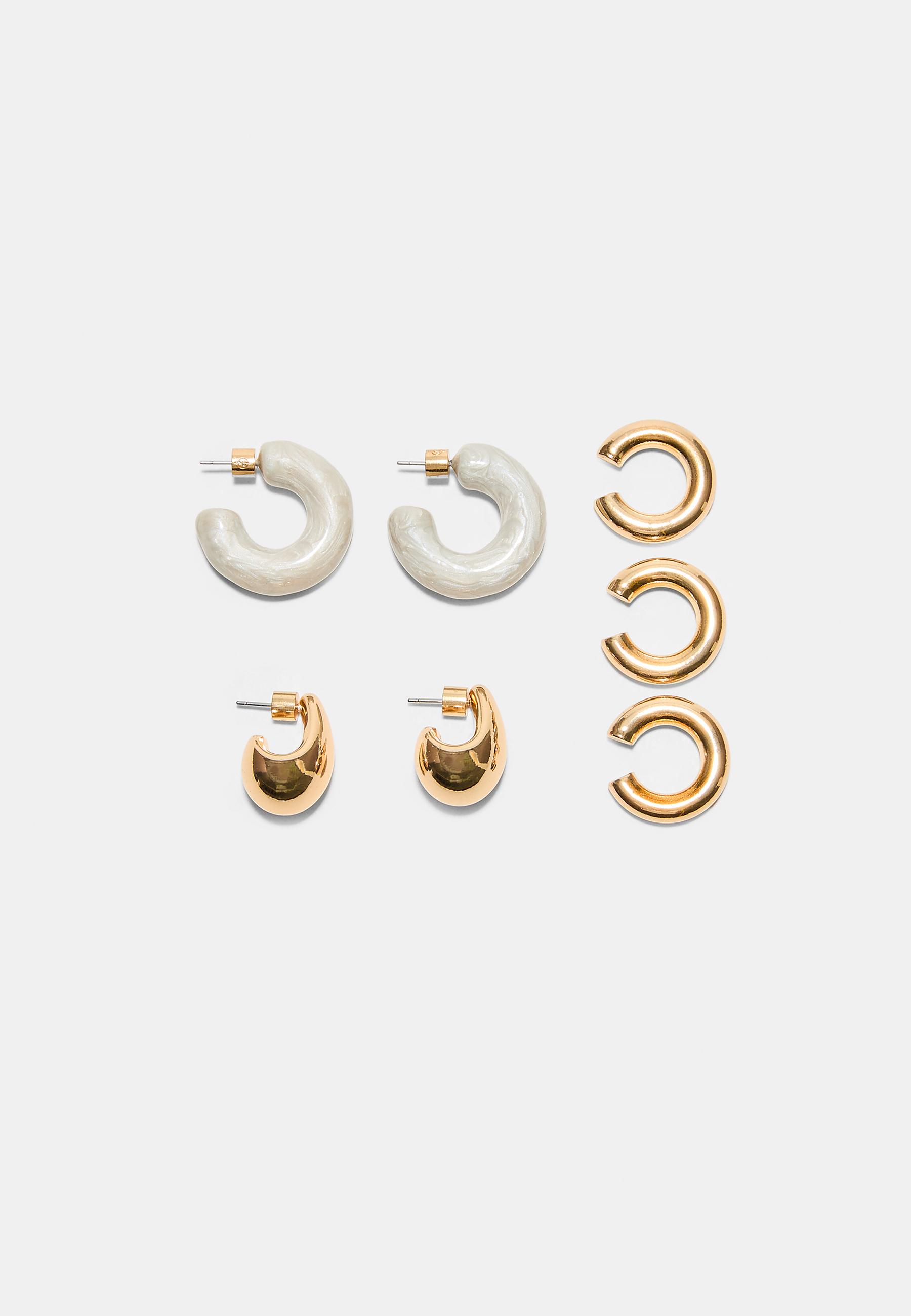 2'li küpe ve ear cuff küpe seti - Görsel 5