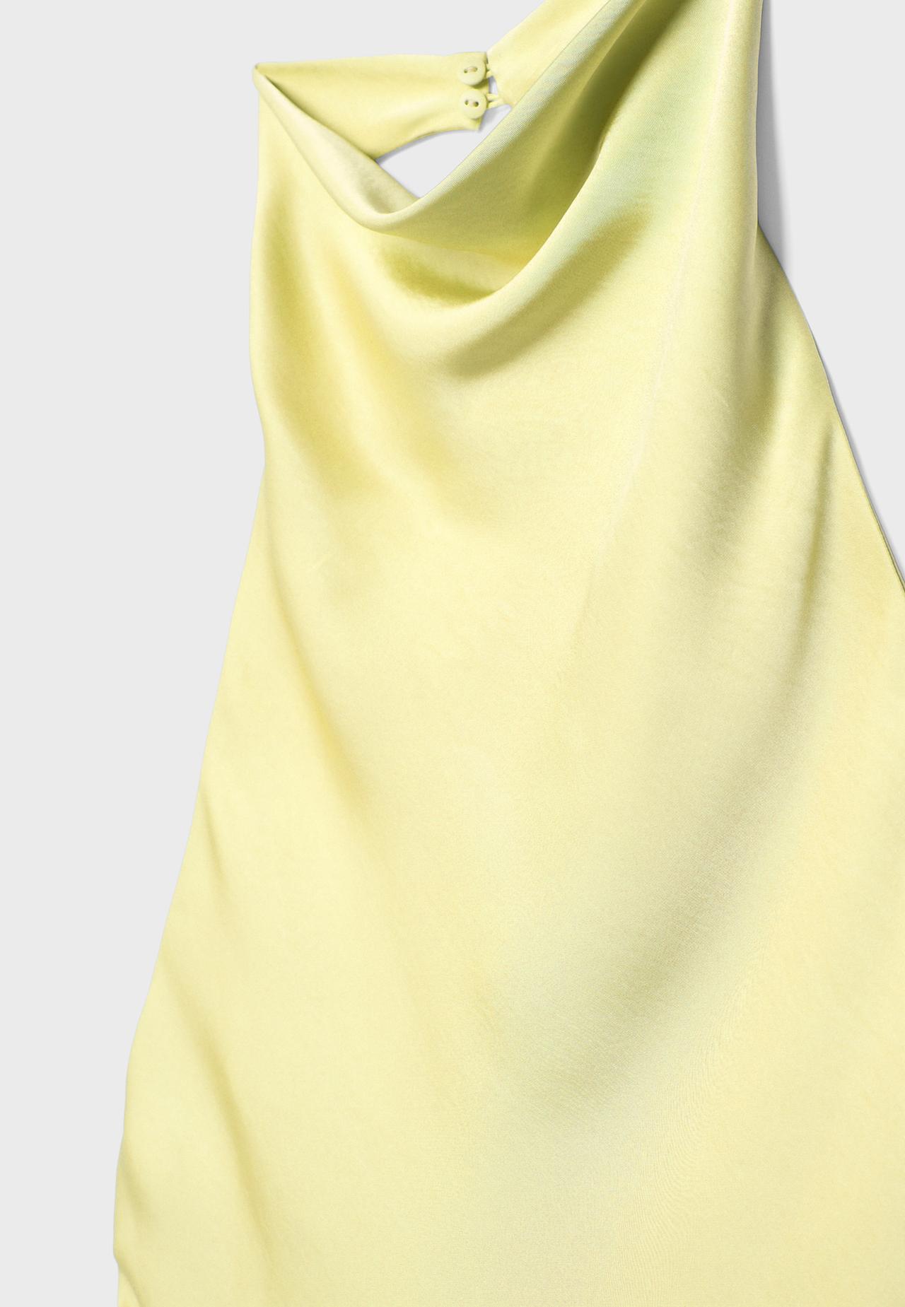 Satin halter top — Gold