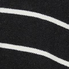 Maglia crop a righe in maglia