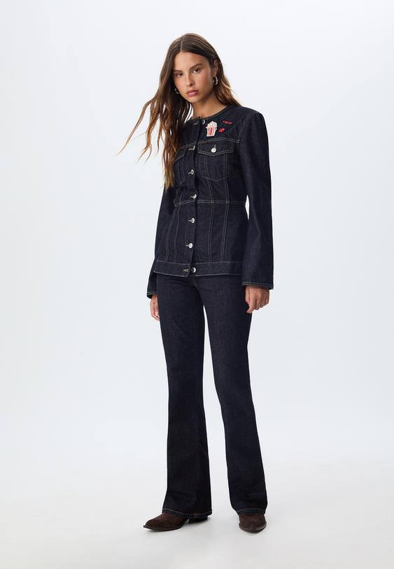 taillierte-jeansjacke