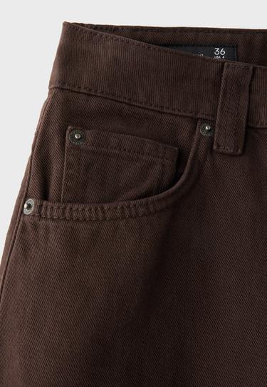 D80 barrel fit jeans — Brown 9