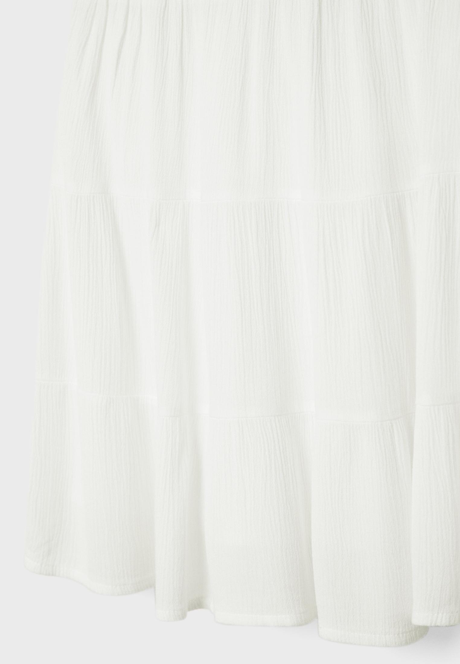 Flowing linen blend mini skirt - Women's fashion