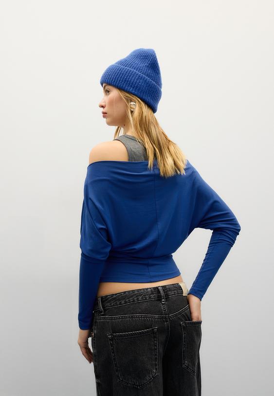 camiseta asimetrica modal