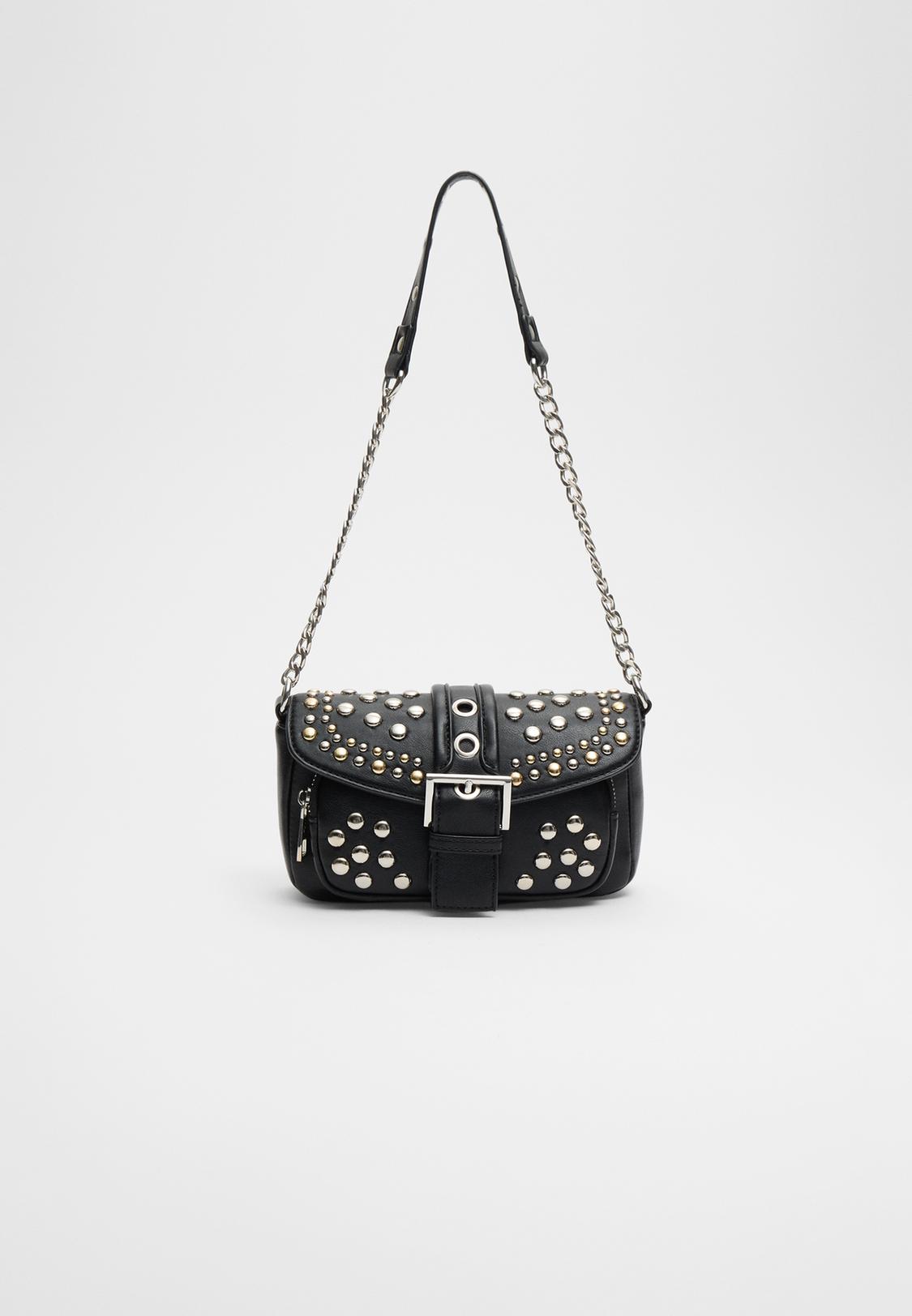 Studded Shoulder Bolsos Stradivarius España Bolso Shopper