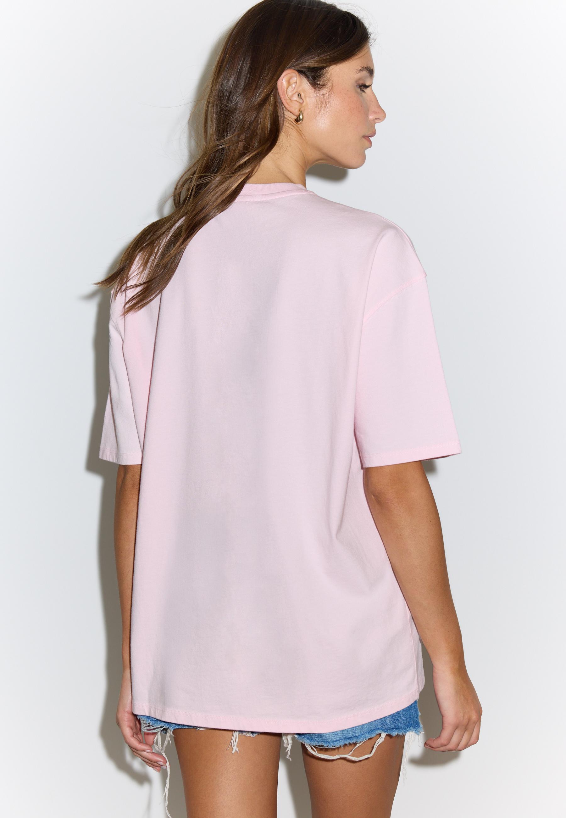 Sweety short sleeve round neck T-shirt — Bubblegum pink