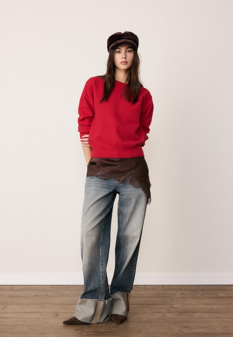 maglia basica in maglia effetto morbido