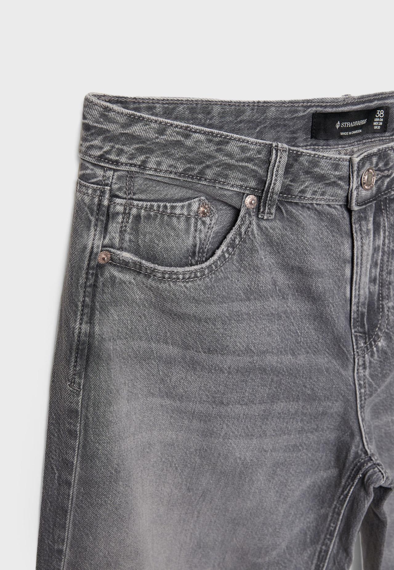 D91 low-rise wide-leg jeans — GREY DENIM WASH