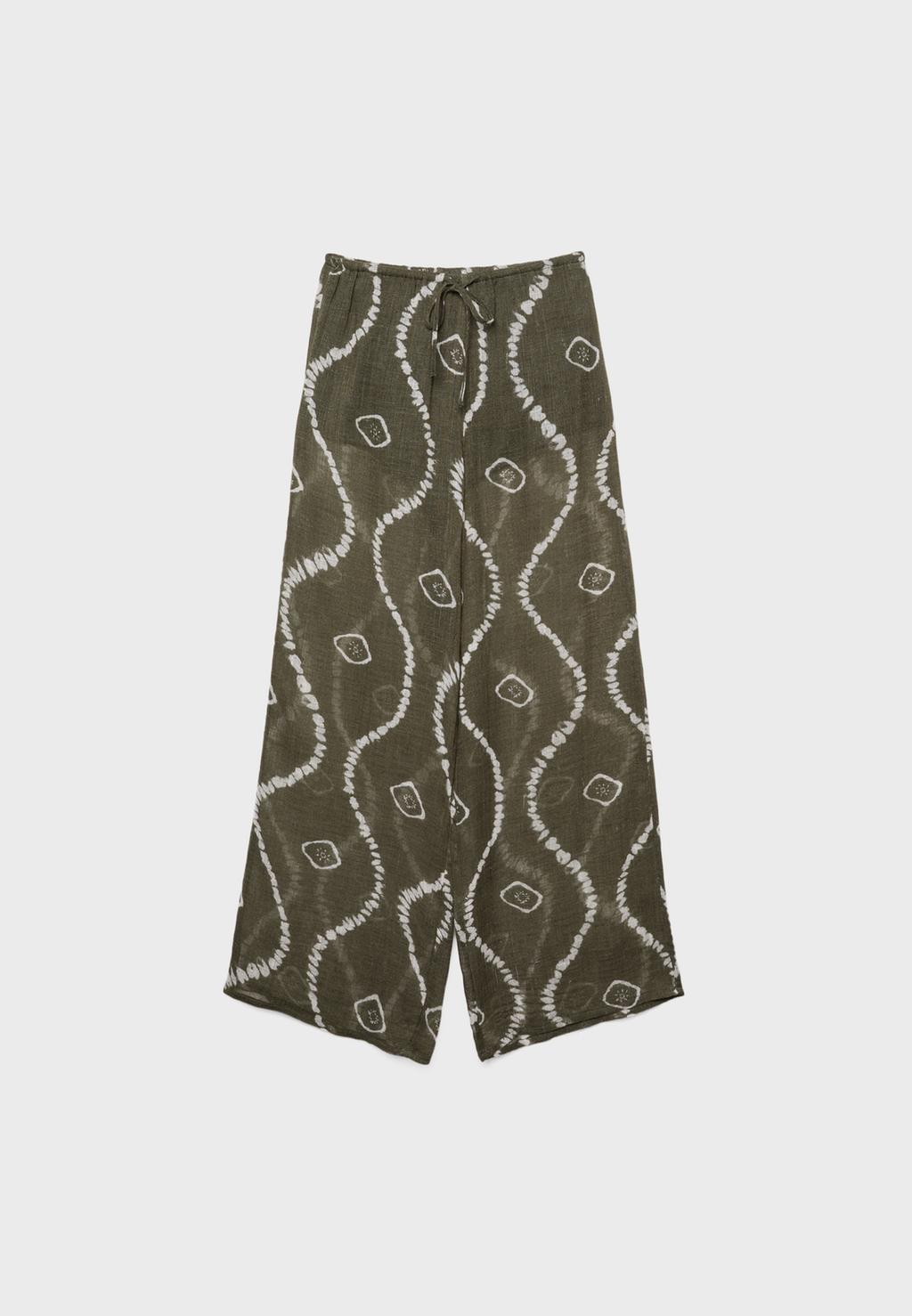 Pantalon fluide imprimé