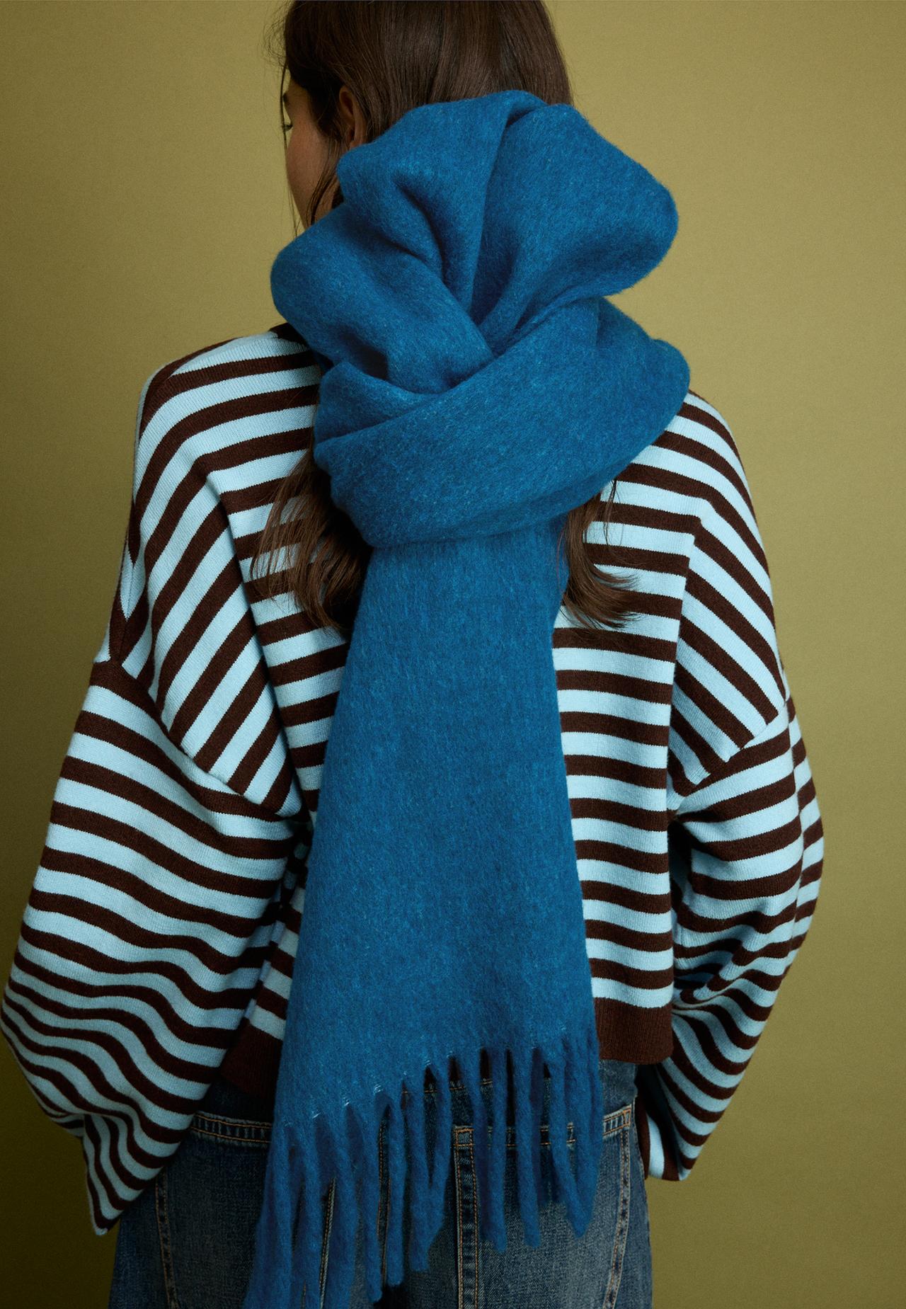 Slogan scarf — Teal