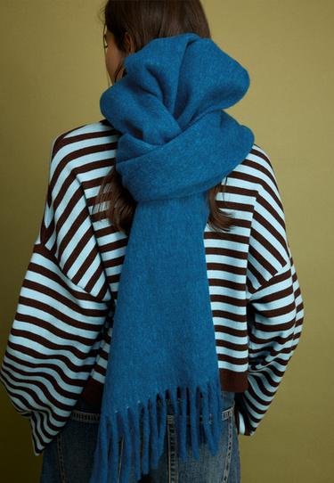 Slogan scarf — Teal 4