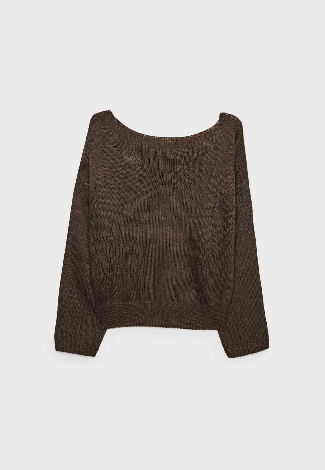 Pull Ajouré Vintage Stradivarius - Taille S/M 36-38 - Maille Légère Femme