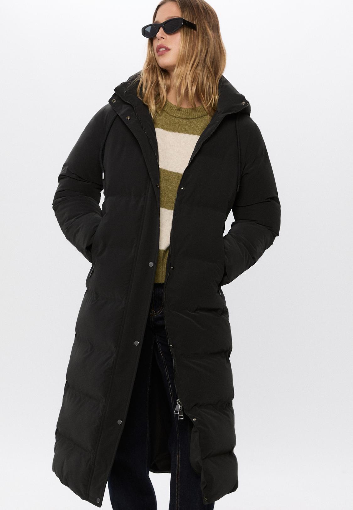 Long puffer coat