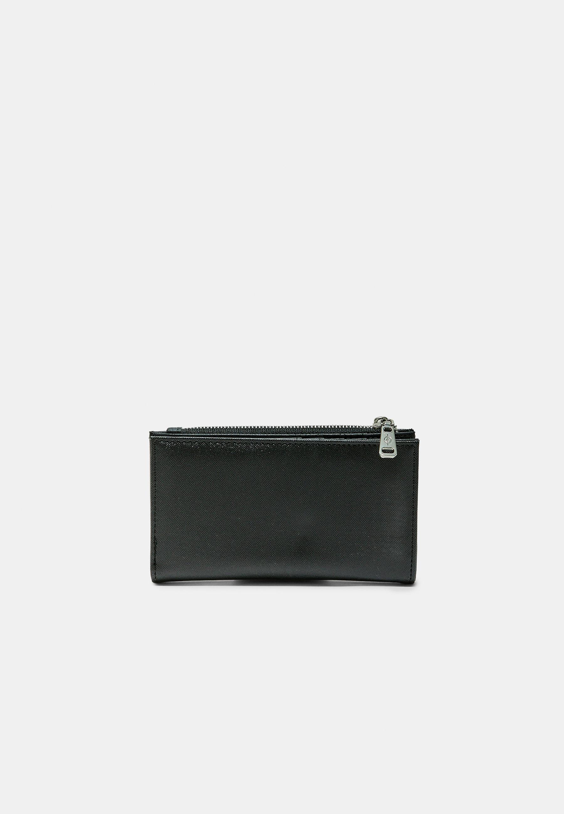 Basic zip-up purse — Black