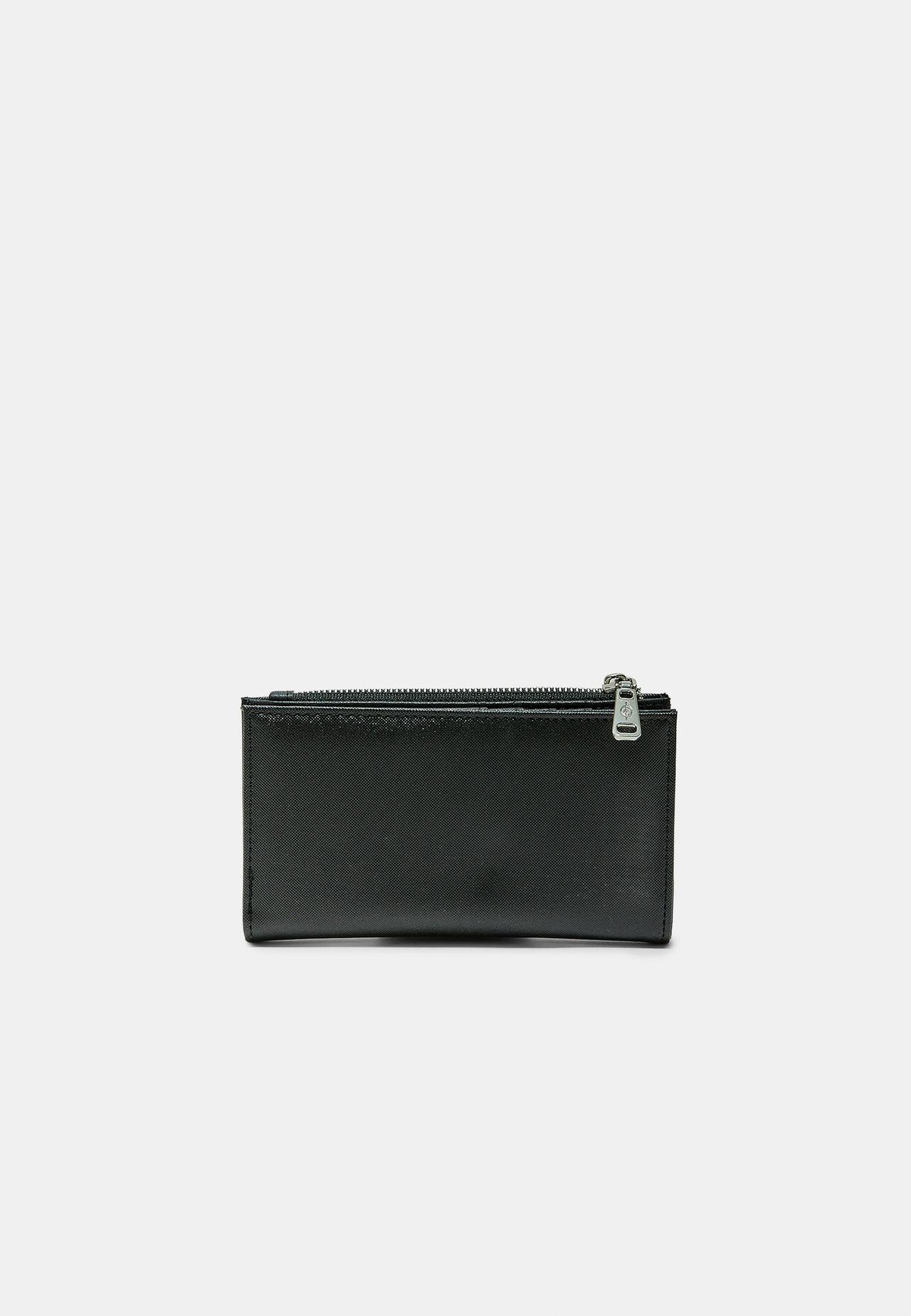 Basic zip-up purse — Black
