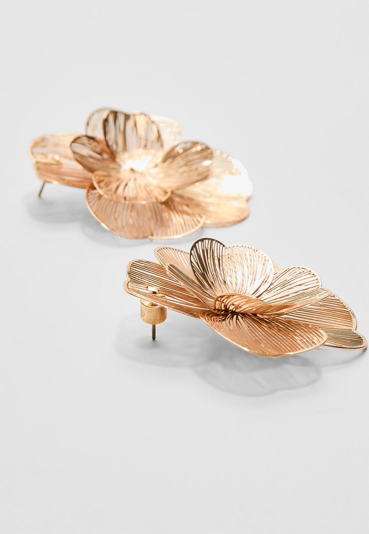 pendiente flor textura