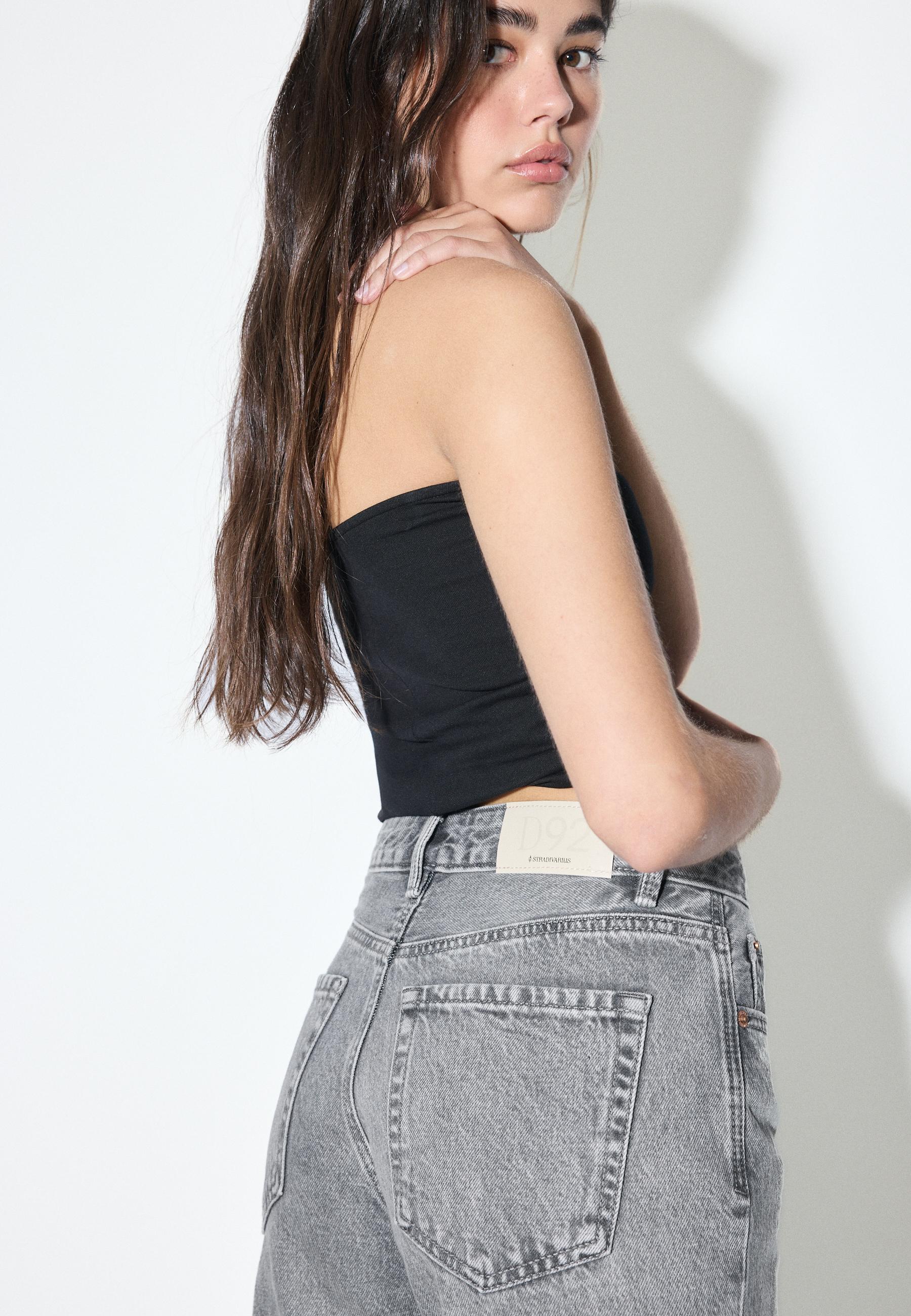 D92 straight fit geniş paça jean - Görsel 4