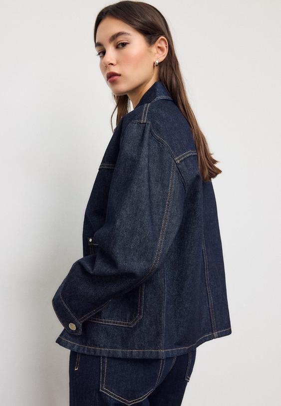 giacca di jeans tasche