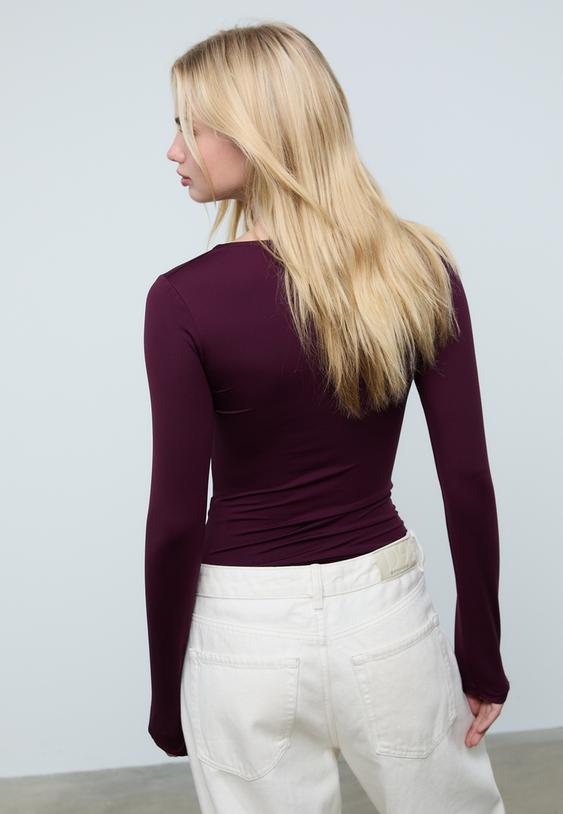 body poliamida escote cuadrado