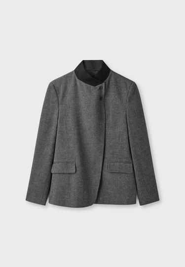 Asymmetric blazer — Dark grey 7
