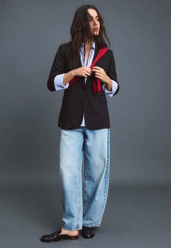 basic triko blazer ceket