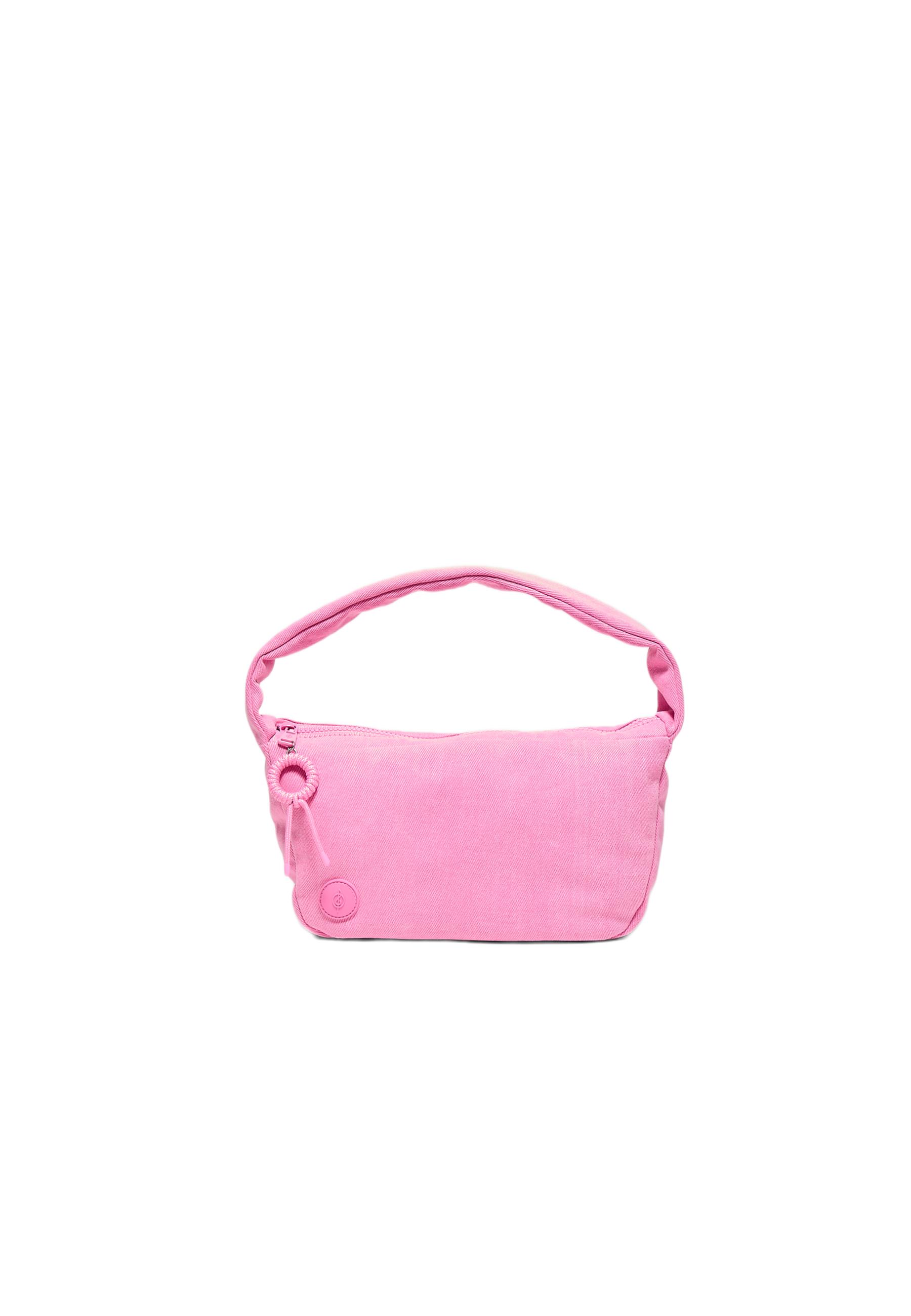 Fabric shoulder bag — Bubblegum pink