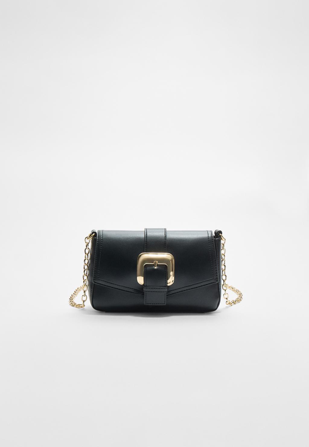 Crossbody bag with buckle