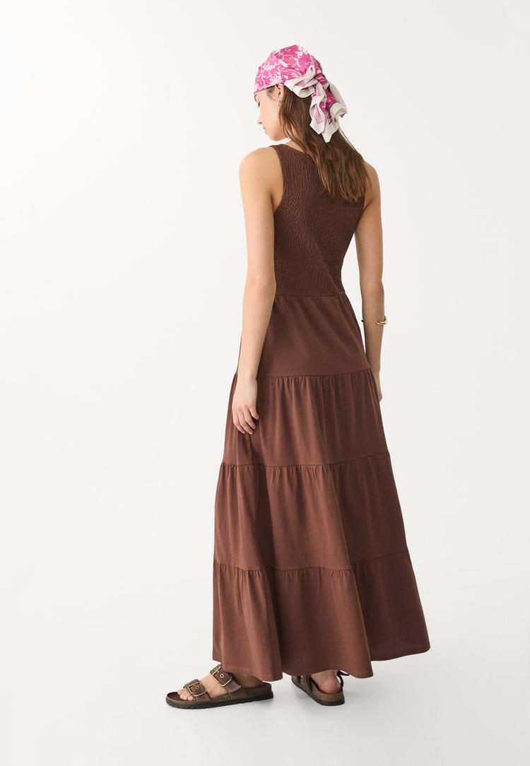 vestido largo fluido